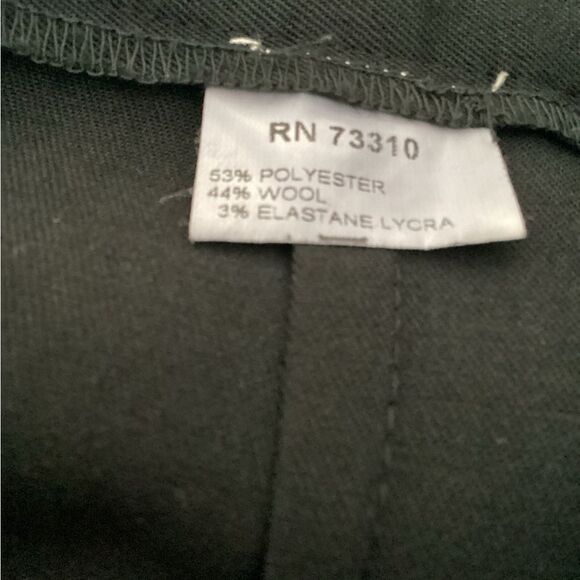 Ivan Grundahl Zs 44 black wide trousers wrap front and side tie, wool blend - Picture 11 of 13